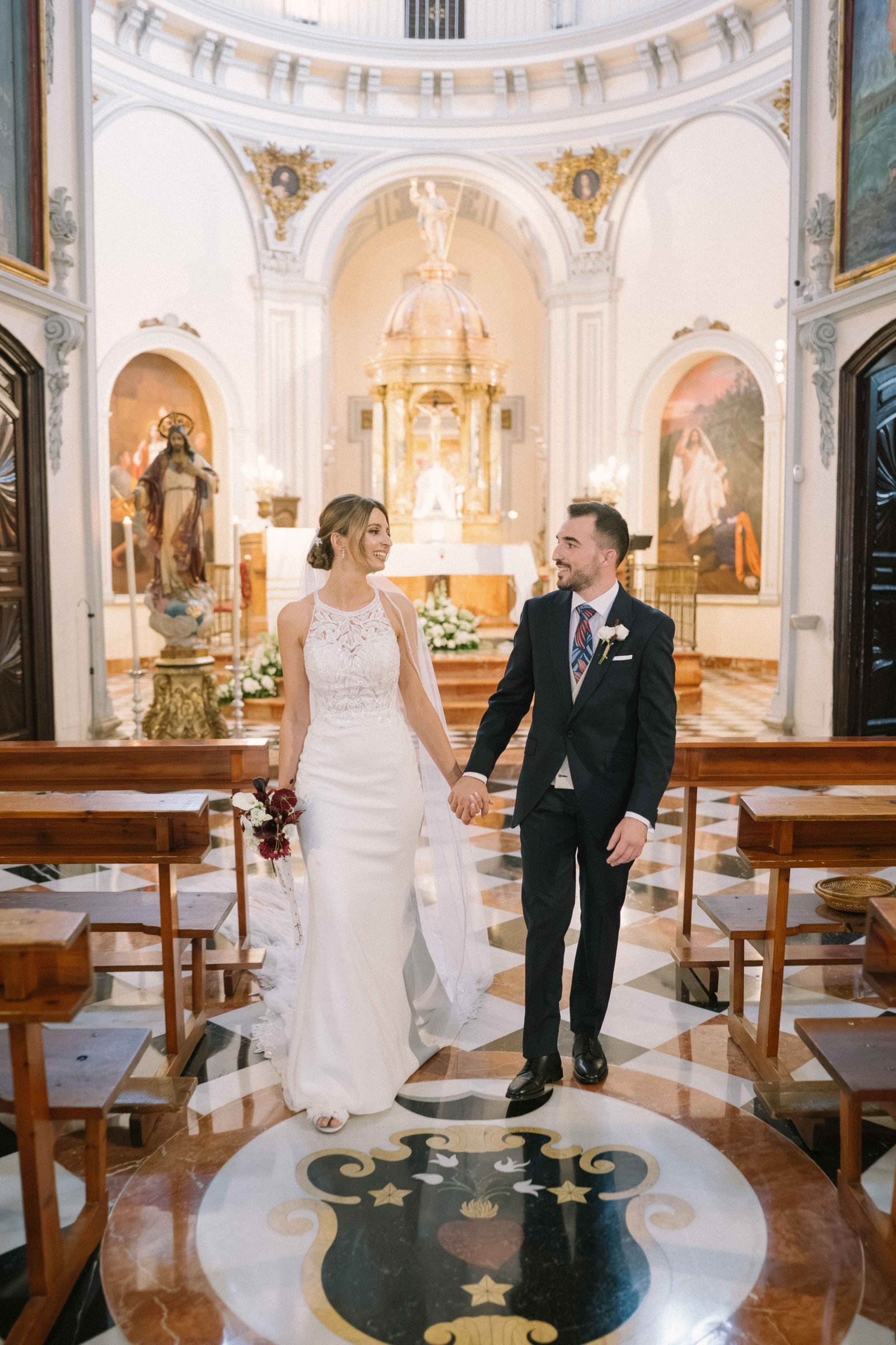 Fotografía de la boda de Fran y María en la Parroquia San Felipe Neri