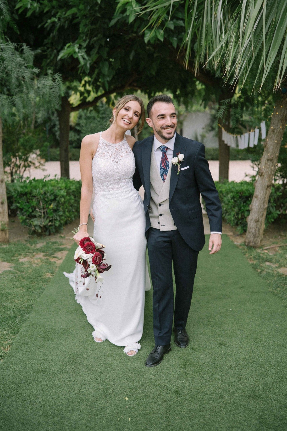Momento de la boda de Fran y María en Cortijo Antigua Venta San Antonio, Málaga — fotografía natural y sin posar