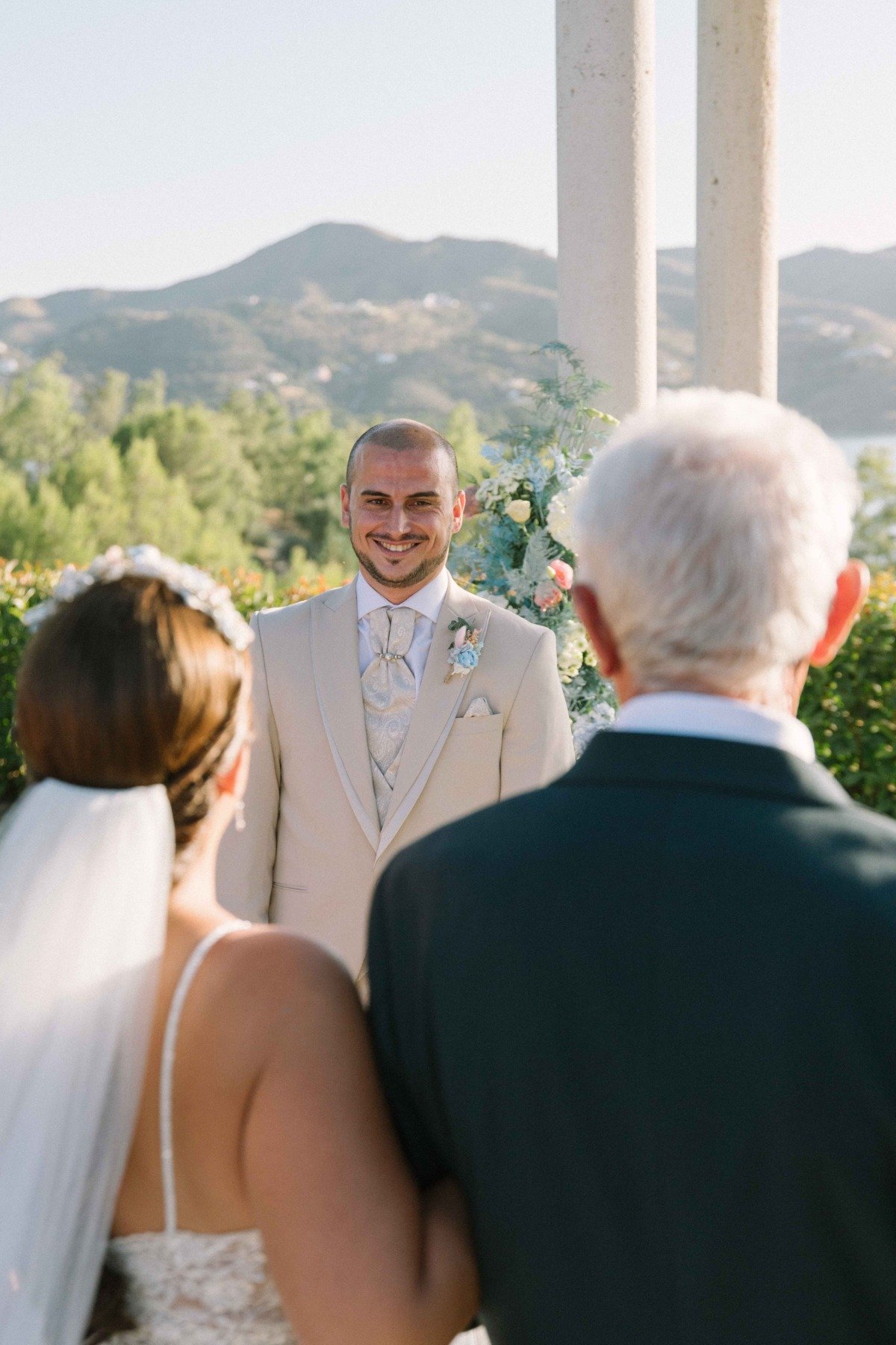 Detalle del reportaje de boda de Samuel y Lidia en Hotel bbou la viñuela, Málaga