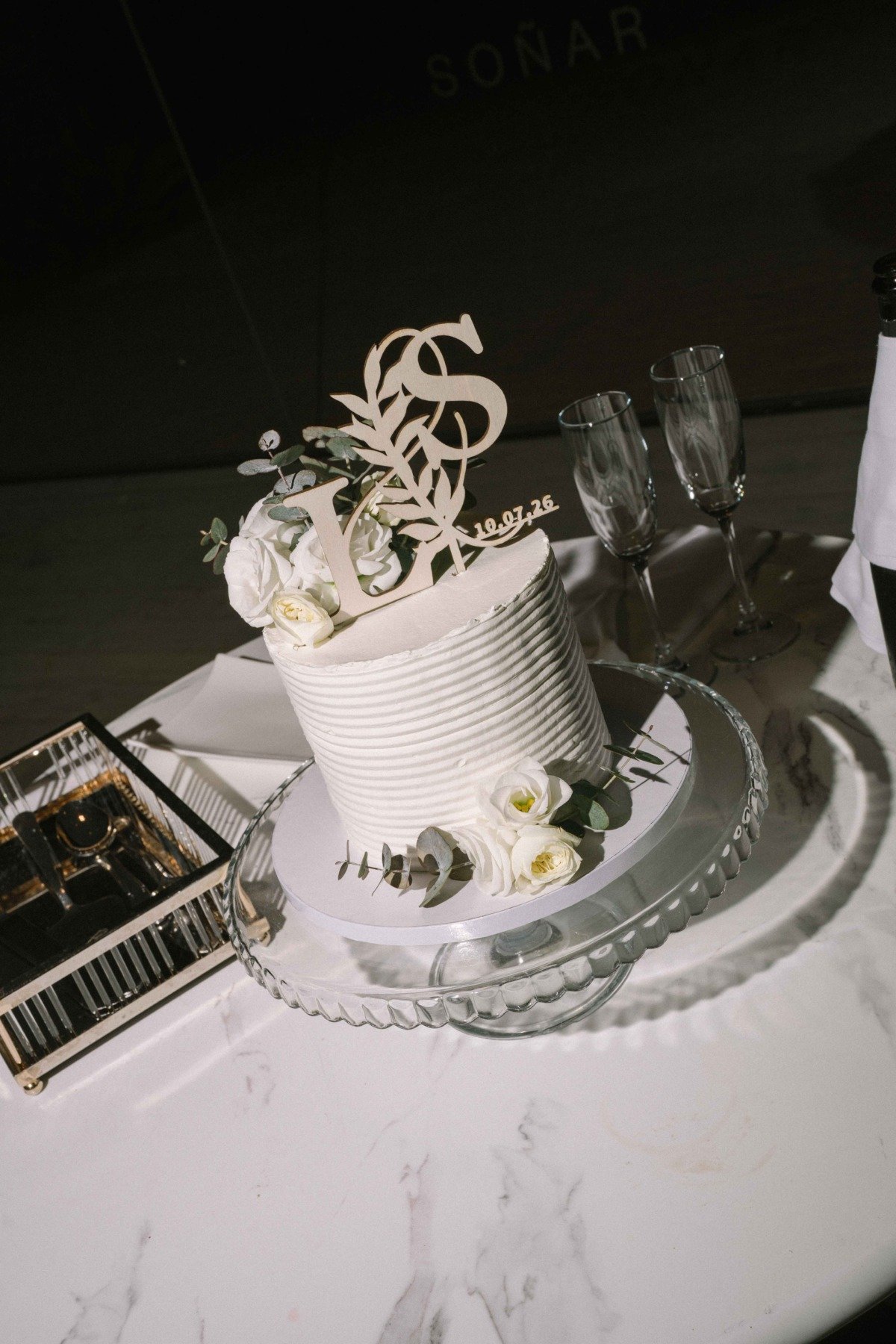 Tarta nupcial de la boda de Samuel y Lidia